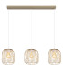 Dichti Bar Pendant Ceiling Light Sand Colored Matt 3x E27-3