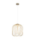 Dichti 35cm Wire Frame Pendant Ceiling Light Sand Colored Matt 1x E27-1