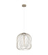 Dichti 35cm Wire Frame Pendant Ceiling Light Sand Colored Matt 1x E27-2