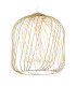 Dichti 35cm Wire Frame Pendant Ceiling Light Sand Colored Matt 1x E27-3