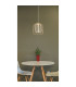 Dichti 35cm Wire Frame Pendant Ceiling Light Sand Colored Matt 1x E27-6