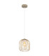 Dichti 18cm Wire Frame Pendant Ceiling Light Sand Colored Matt 1x E27-1