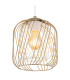 Dichti 18cm Wire Frame Pendant Ceiling Light Sand Colored Matt 1x E27-3