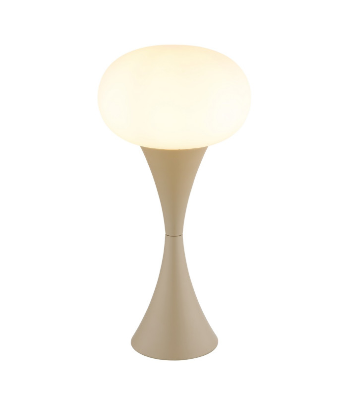Lula Globe Table Lamp Sand Colored Matt Opal Glass Shade 1x E14-1