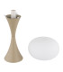 Lula Globe Table Lamp Sand Colored Matt Opal Glass Shade 1x E14-3