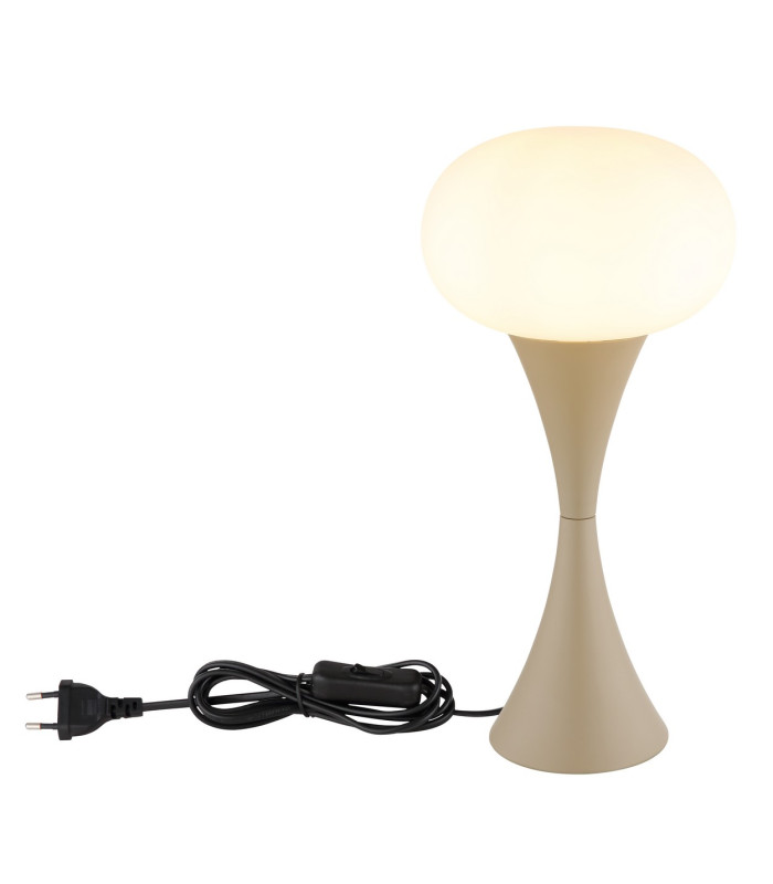 Lula Globe Table Lamp Sand Colored Matt Opal Glass Shade 1x E14-4