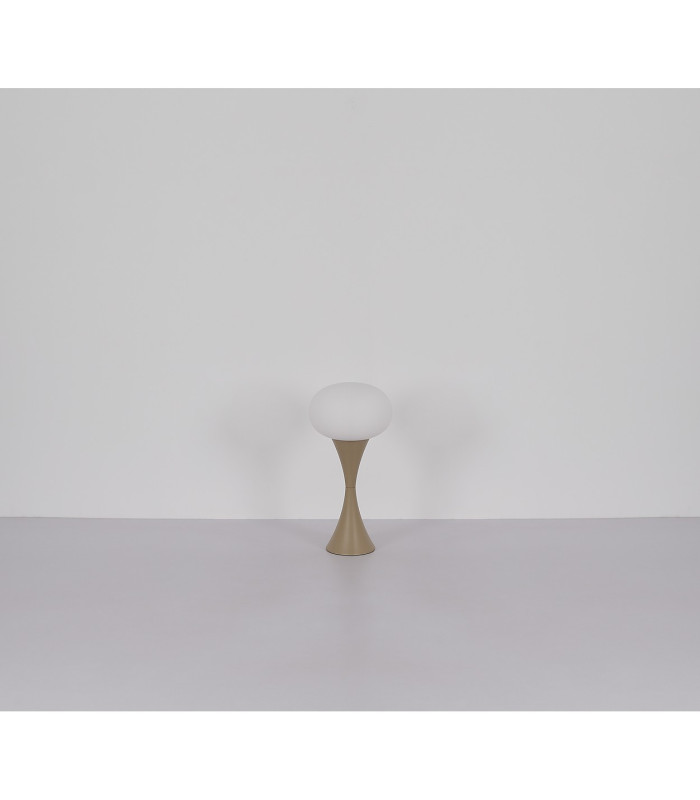 Lula Globe Table Lamp Sand Colored Matt Opal Glass Shade 1x E14-7