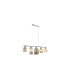 Arezzo Bar Pendant Ceiling Light Nickel Matt Colorful Glass Shade 5x E27-1