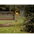 Solarleuchte Outdoor Portable Lamp Rust Colored IP44 Amber Crackle Glass Shade LED 3000K-6