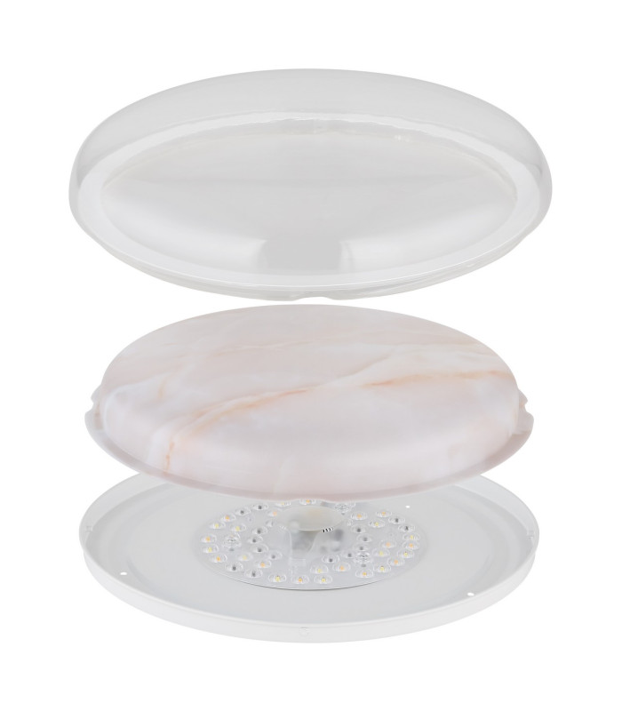 Tyrone Integrated LED Semi Flush Ceiling Light White LED 2700-6000K-4