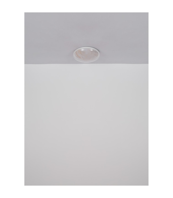 Tyrone Integrated LED Semi Flush Ceiling Light White LED 2700-6000K-10