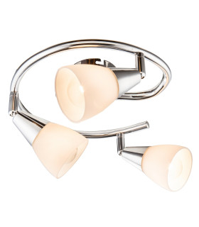 Tadeus Ceiling Spotlight Clusters Chrome Opal Glass Shade 3x E14-1