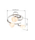 Tadeus Ceiling Spotlight Clusters Chrome Opal Glass Shade 3x E14-3