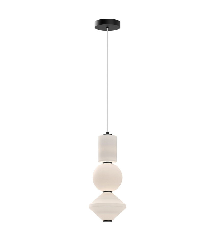Alora Mood Bijou LED Slim Pendant Ceiling Light Contemporary Matt Black 3000K-1