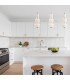 Alora Mood Bijou LED Slim Pendant Ceiling Light Contemporary Matt Black 3000K-2