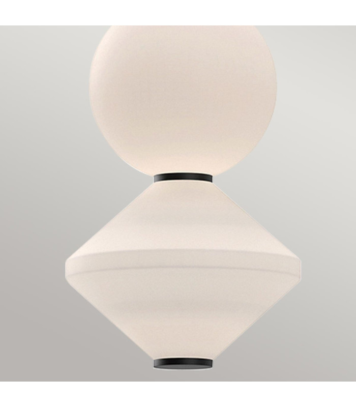 Alora Mood Bijou LED Slim Pendant Ceiling Light Contemporary Matt Black 3000K-5