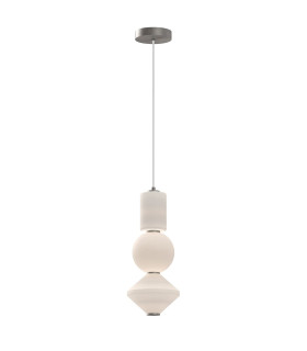 Alora Mood Bijou LED Slim Pendant Ceiling Light Contemporary Brushed Nickel 3000K-1
