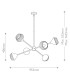 Alora Mood Daphne Multi Arm Pendant Ceiling Light Contemporary Matt Black Natural 6x E14-3