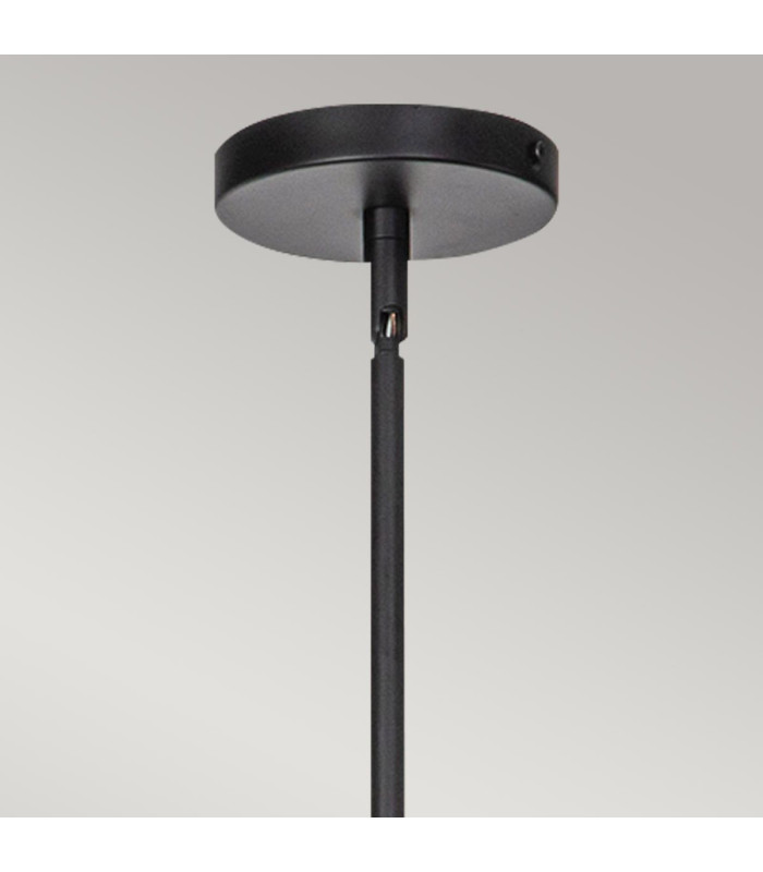 Alora Mood Daphne Multi Arm Pendant Ceiling Light Contemporary Matt Black Natural 6x E14-6