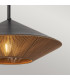 Alora Mood Daphne Dome Pendant Ceiling Light Contemporary Matt Black Natural 1x E27-5