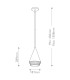 Alora Mood Daphne Slim Pendant Ceiling Light Contemporary Matt Black Natural 1x E27-3