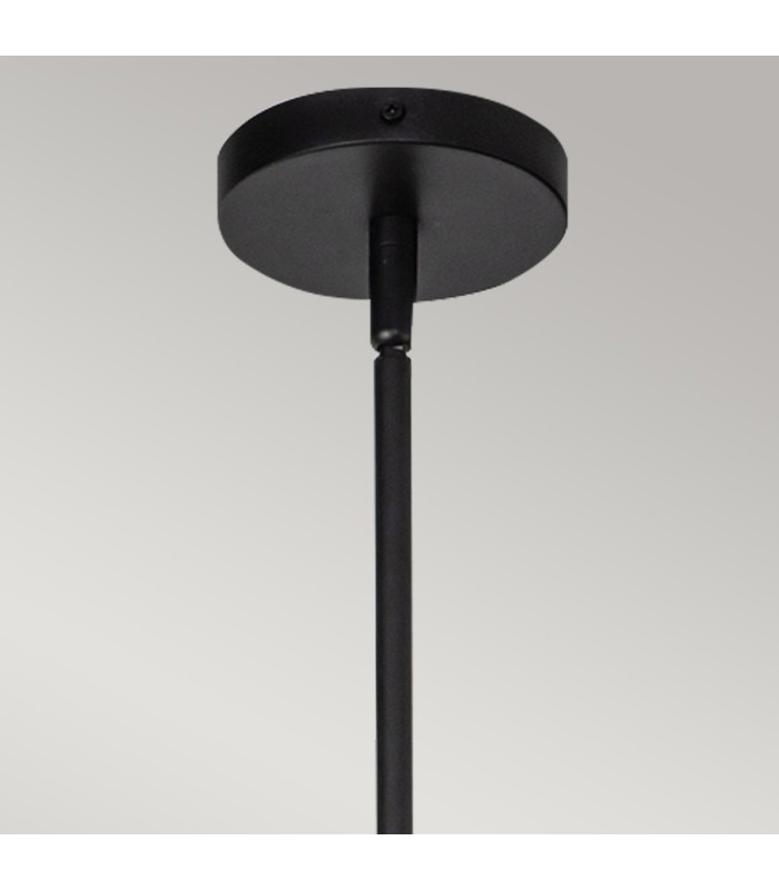 Alora Mood Daphne Slim Pendant Ceiling Light Contemporary Matt Black Natural 1x E27-4