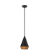 Alora Mood Daphne Slim Pendant Ceiling Light Contemporary Matt Black Natural 1x E27-5