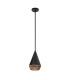 Alora Mood Daphne Slim Pendant Ceiling Light Contemporary Matt Black Natural 1x E27-6