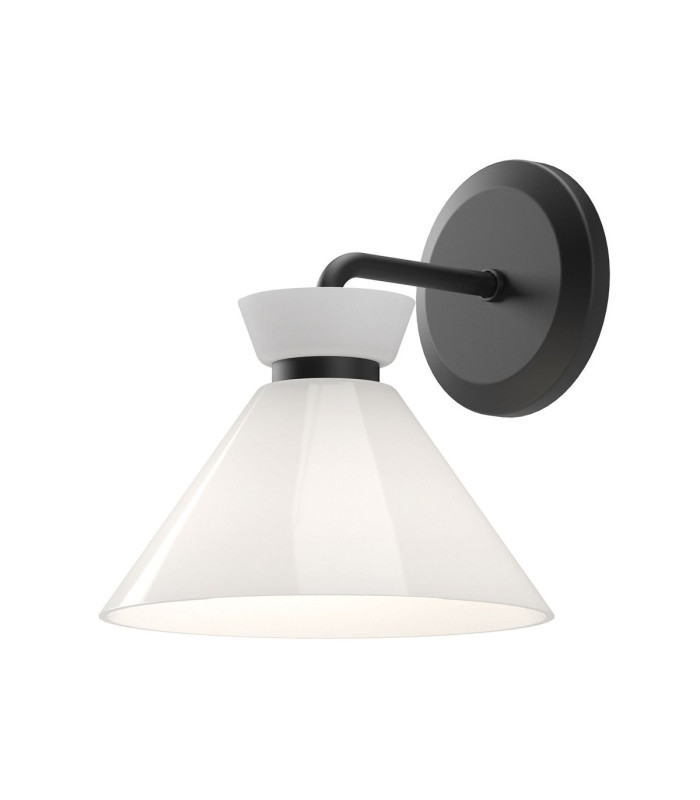 Alora Mood Halston Dome Wall Lamp Contemporary Matt Black 1x E14-1