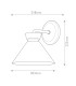 Alora Mood Halston Dome Wall Lamp Contemporary Matt Black 1x E14-3