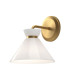 Alora Mood Halston Dome Wall Lamp Contemporary Brushed Gold 1x E14-1