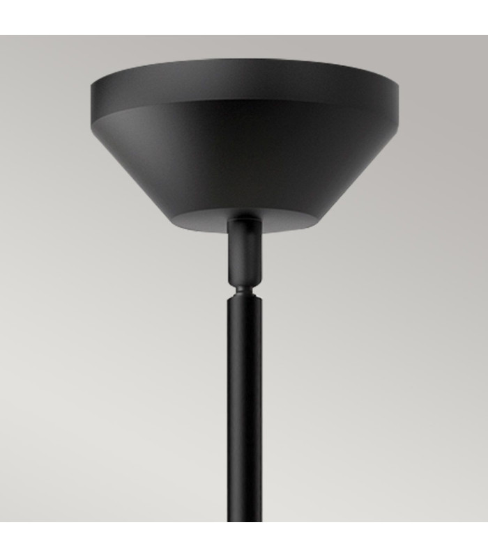 Alora Mood Halston Dome Pendant Ceiling Light Contemporary Matt Black 1x E27-5
