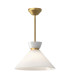 Alora Mood Halston Dome Pendant Ceiling Light Contemporary Brushed Gold 1x E27-1