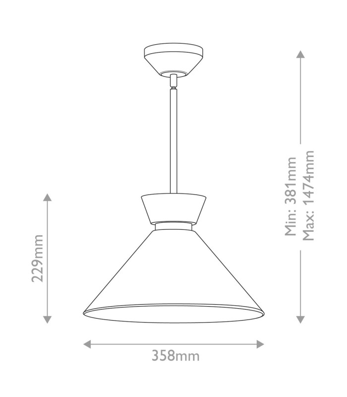 Alora Mood Halston Dome Pendant Ceiling Light Contemporary Brushed Gold 1x E27-3