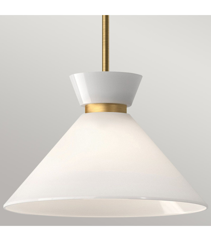 Alora Mood Halston Dome Pendant Ceiling Light Contemporary Brushed Gold 1x E27-4
