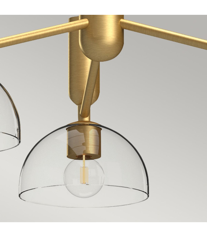 Alora Mood Jude Multi Arm Pendant Ceiling Light Contemporary Brushed Gold 3x E27-5