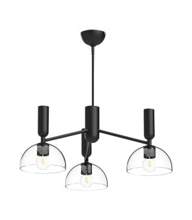 Alora Mood Jude Multi Arm Pendant Ceiling Light Contemporary Matt Black 3x E27-1