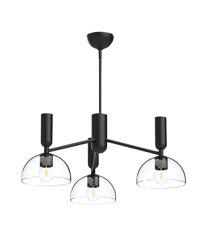 Alora Mood Jude Multi Arm Pendant Ceiling Light Contemporary Matt Black 3x E27-1