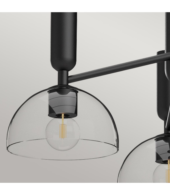 Alora Mood Jude Multi Arm Pendant Ceiling Light Contemporary Matt Black 3x E27-2