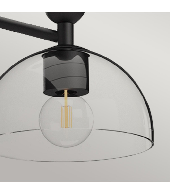 Alora Mood Jude Multi Arm Pendant Ceiling Light Contemporary Matt Black 3x E27-4