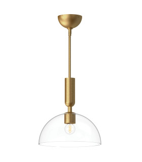 Alora Mood Jude Dome Pendant Ceiling Light Contemporary Brushed Gold 1x E27-1