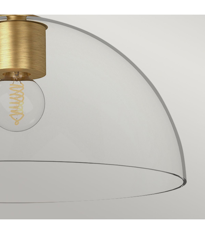 Alora Mood Jude Dome Pendant Ceiling Light Contemporary Brushed Gold 1x E27-5
