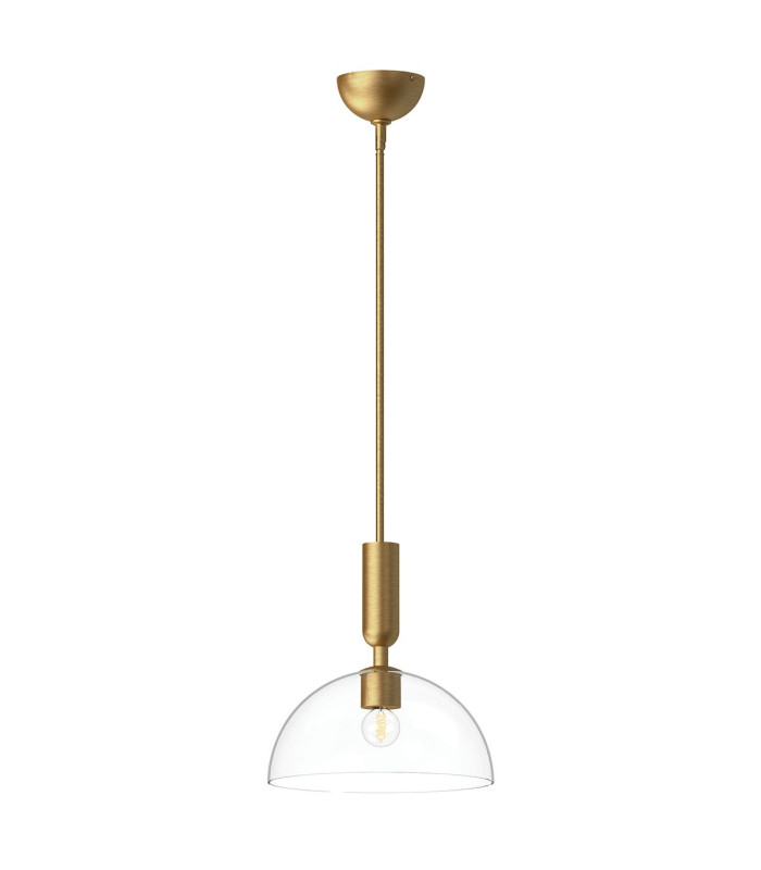 Alora Mood Jude Dome Pendant Ceiling Light Contemporary Brushed Gold 1x E27-6