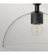Alora Mood Jude Dome Pendant Ceiling Light Contemporary Matt Black 1x E27-6