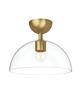 Alora Mood Jude Bowl Semi Flush Ceiling Light Contemporary Brushed Gold 1x E27-1