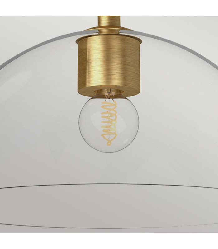 Alora Mood Jude Bowl Semi Flush Ceiling Light Contemporary Brushed Gold 1x E27-6