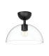 Alora Mood Jude Bowl Semi Flush Ceiling Light Contemporary Matt Black 1x E27-1
