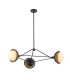 Alora Mood Perth Pendant Ceiling Light Contemporary Matt Black 3x E14-1
