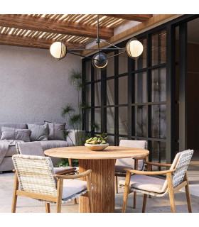 Alora Mood Perth Pendant Ceiling Light Contemporary Matt Black 3x E14-2