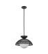 Alora Mood Perth Dome Pendant Ceiling Light Contemporary Matt Black 1x E27-2